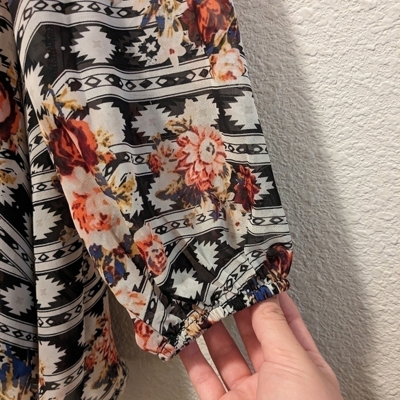 Show Me Your Mumu Floral Jamie Tunic Dress Boho Bohemian - Picture 7 of 10